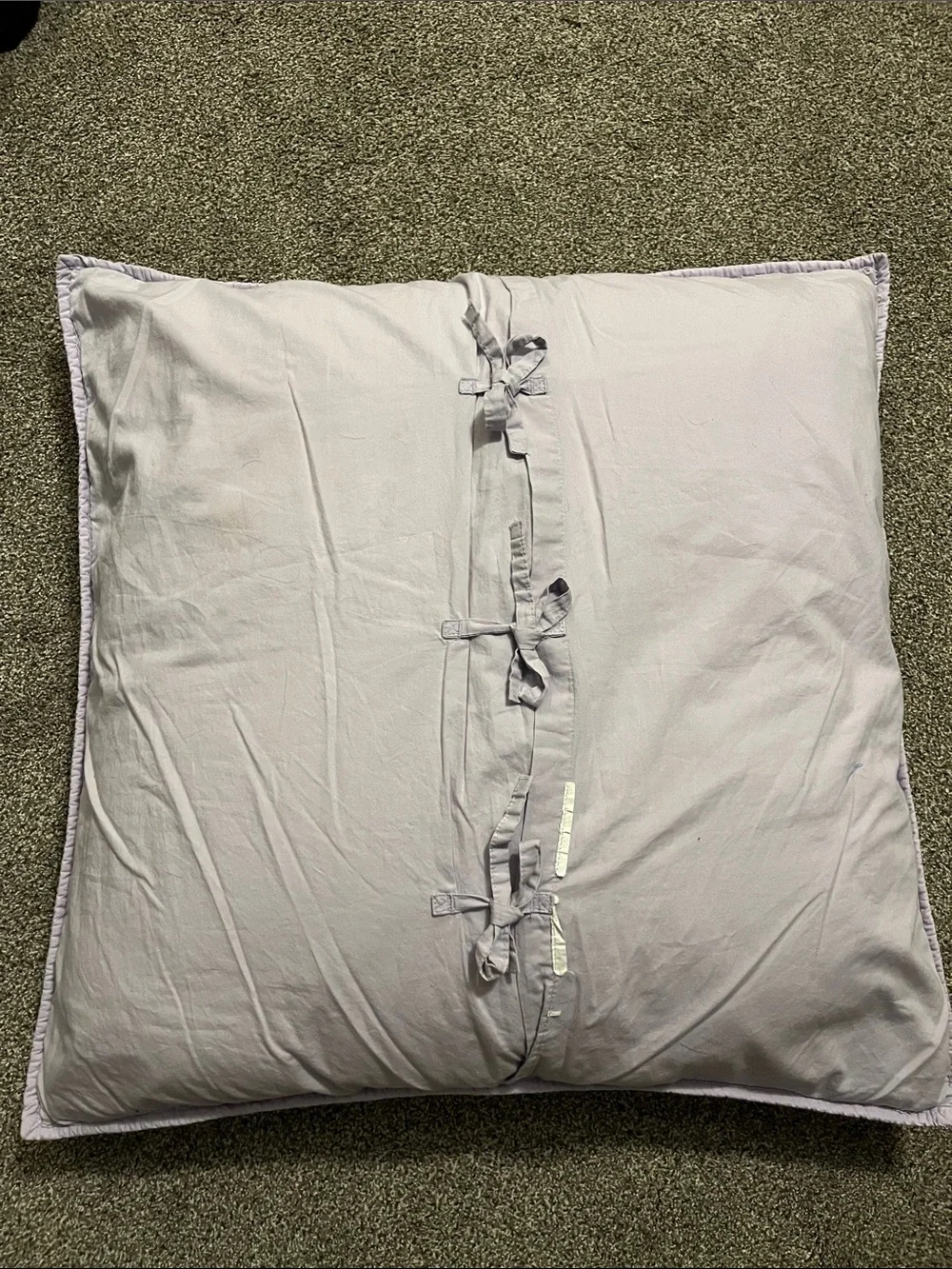 Pottery Barn Kids Purple Floral Quilted Throw Pillow